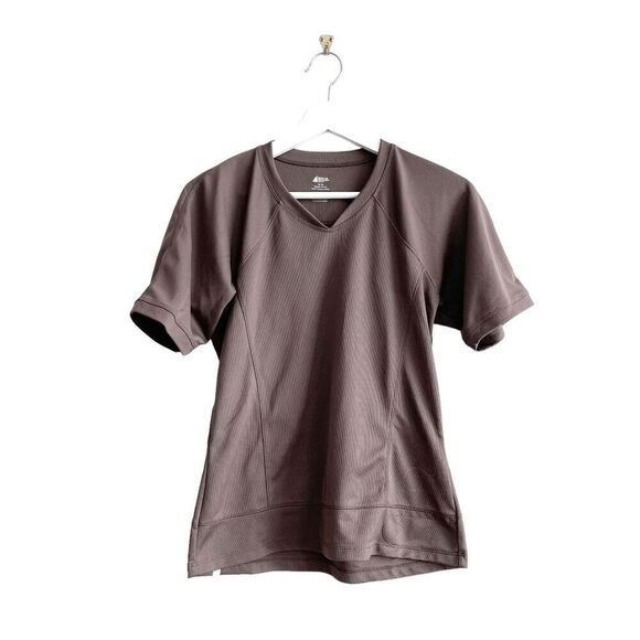 Mountain Equipment Women's Short Sleeve Recycled Polyester Tee Brown Medium - Picture 1 of 6